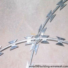Galvanized Razor Barbed Wire thickness 0.5mm wholesale